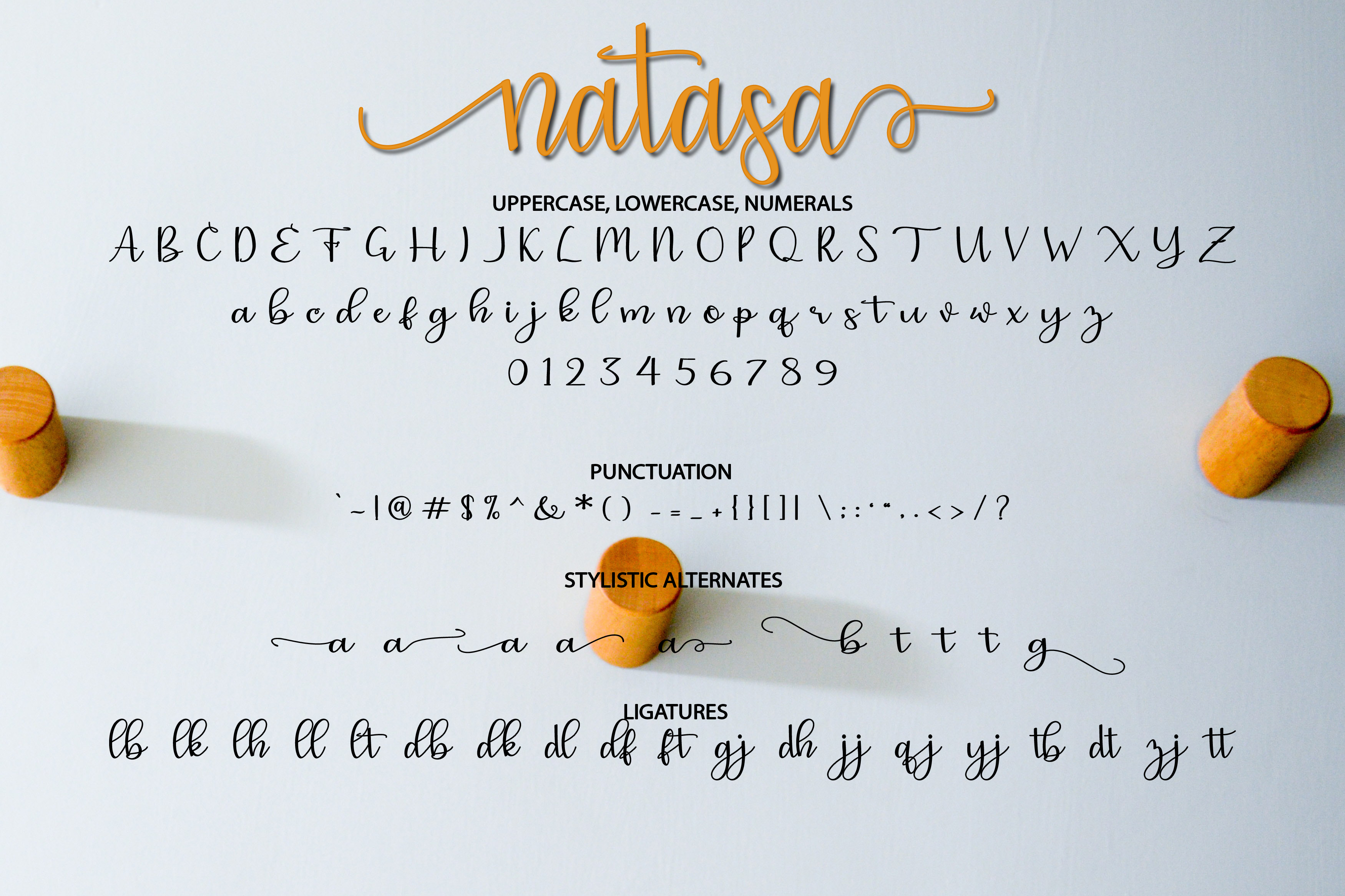 Natasa Script Font, Fonts | GraphicRiver